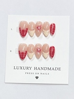 Vente en gros de faux ongles en acrylique 100% peints à la main, de haute qualité, avec colle, magnifiques, luxueux, couvrants, 3D, design personnalisé