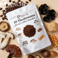 Yhealth Instant Coffee 10 in 1Mushrooms Blend Coffee Powder 10 Mushrooms Coffee Customized Packaging OEM Mushroom Flavor Coffee