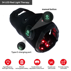 Cinto de Terapia com Luz Vermelha Portátil Dispositivo Vestível para Alívio da Dor em Cães e Gatos Cuidado com Artrite Recuperação Muscular Reparação de Tecidos - Product Image 5
