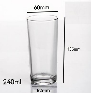 <span class=keywords><strong>Vaso</strong></span> De Agua De Cristal <span class=keywords><strong>Highball</strong></span> De Sublimación De 9oz, 240ml, cristalería Collins lisa, 6 Uds., Copa cilíndrica para beber, Verre Vasos De Vidrio Copa - Product Image 3