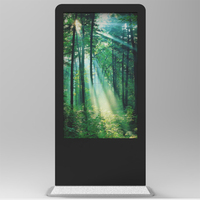 Totem de signalisation numérique pour l'extérieur, étanche, avec écran LCD personnalisé, haute luminosité, 65 86 pouces, 4k
