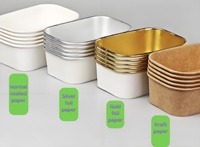 Boîte à emporter en papier kraft rectangulaire jetable écologique directe d'usine de 1000ml avec couvercle 300gsm pour les restaurants