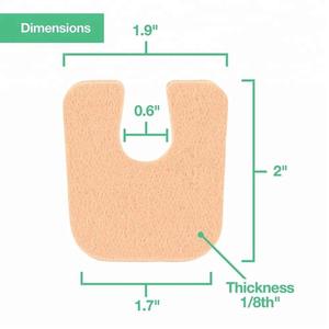 وسادات لاصقة على شكل حرف U من اللباد لتخفيف التقرحات، نعال مريحة للأحذية - Product Image 2