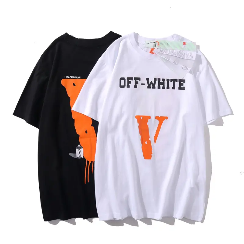 European and American mens clothing summer trend printing casual short-sleeved T-shirt