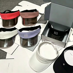 Nouvelle Tendance 2026 Visière Solaire en Aluminium Dégradé à Calotte Rigide et Visière Allongée, Protection UV, Visière Ouverte, Casquette de Yoga, Vente en Gros - Product Image 1