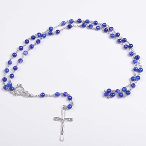 Royal Plated Glass Beaded Necklace Religious Articles Holy Rosaries Handmade Rosaries Catholic Yiwu - Product Image 2