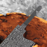 Lame de couteau de cuisine en acier Damas à haute teneur en carbone, 67 couches, avec lame Nakiri thermolaquée noire, compatible avec logo OEM personnalisé