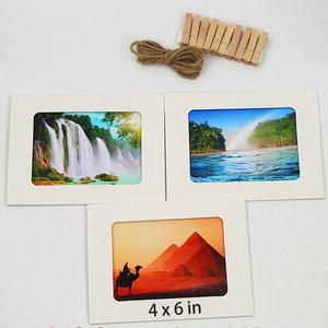 Cornice per foto <span class=keywords><strong>in</strong></span> carta Kraft ecologica di alta qualità e prezzo basso con Clip <span class=keywords><strong>in</strong></span> <span class=keywords><strong>legno</strong></span> e ornamenti per la casa <span class=keywords><strong>in</strong></span> corda da appendere alla parete - Product Image 4