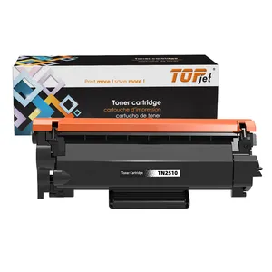 Topjet TN2510 TN-2510 TN 2510 Тонер-картридж с чипом, совместимый для MFC-L2820DWXL принтера Brother MFC-L2807DW MFC-L2820DW