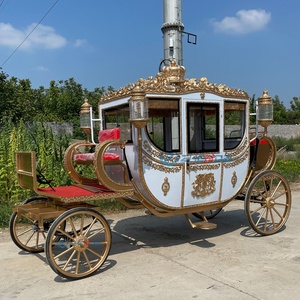 Carruaje Real Europeo Personalizado para Bodas y Eventos, Elegante Carruaje Paseado por Caballos - Product Image 5
