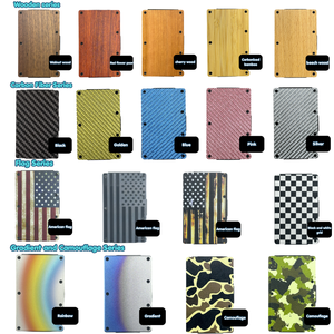 Minimalist RFID Blocking Forged Carbon Fiber Card Holder Money Clip for Promotion Lightweight Tactical <strong>Metal</strong> <strong>Wallet</strong> - Product Image 3