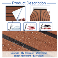 Tapis de pont de bateau XYFMarine personnalisable 6 mm/épaisseur sur mesure pour yacht, gravé au laser CNC en EVA imitation cuir pour Nautique Super Air 230