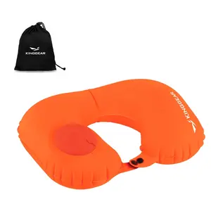 Kinggear Outdoor Camping Auto Gebruik Draagbare Opblaasbare Nek U Vormige Kussen