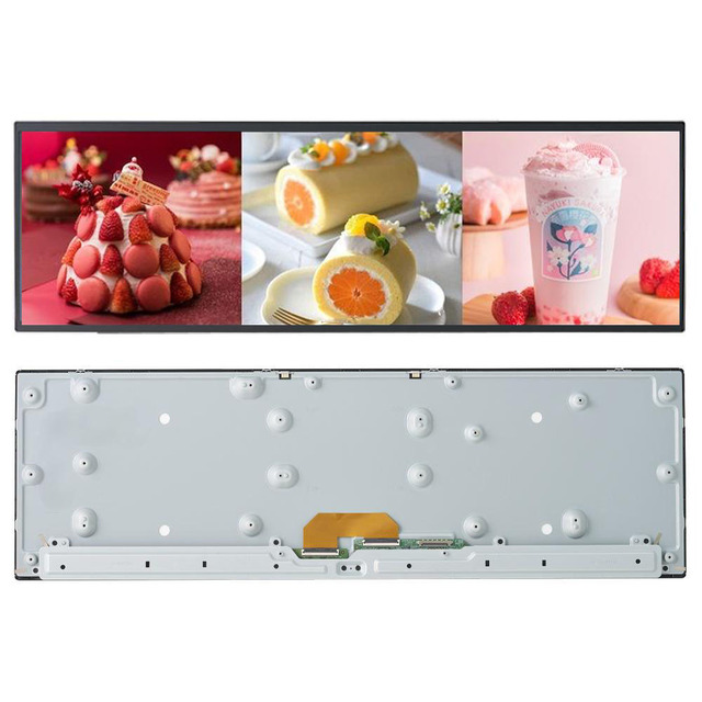 37" 37 Inch Stretched Bar LCD Display 1920x540 LVDS 51 Pin ultra Wide bar Lcd Panel Lcd Custom Mipi Driver Board Panel Screen