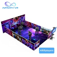 Parc à thème VR 4 joueurs Réalité virtuelle FPS Jeu de tir VR Machine multijoueur 9D Zombie Space Walk avec casque Vive