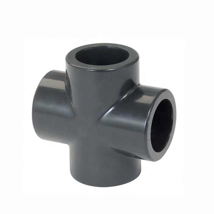 ASTM SCH80 UPVC cross gray color, 1