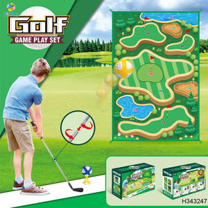 Ensemble de tapis de jeu de déchiquetage de pratique de golf intérieur/extérieur pour adultes et enfants jouet de fête de jardin en plastique Durable - Product Image 2