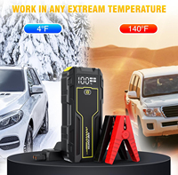 Démarreur de voiture 12V en gros, batterie externe 4250A à courant de pointe, affichage numérique LCD, batterie externe, lumière d'urgence