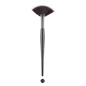 Small fluffy fan brush for facials make up fan brush synthetic hair super soft mascara make up products small highlight tool