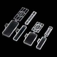 Vente en gros usine – Marqueur de câble auto-bloquant, étanche, transparent, 10x31mm, avec logo personnalisé, pour usage industriel, porte-étiquette en plastique pour fils