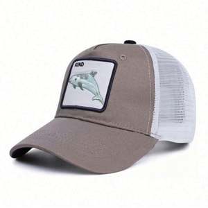 Factory Wholesale 5-Panel Trucker Cap with Animal <b>Patch</b> Sporty Style Customized Baseball Caps Common Fabric - Product Image 5