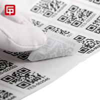 Rollo de pegatinas de código de barras QR autoadhesivo personalizado de fábrica impermeable impreso Número de serie número variable de seguridad aleatorio