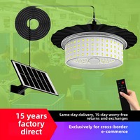 Lampe suspendue solaire à LED à trois couleurs réglables, indice IP65, commande manuelle, garantie 1 an, pour jardin