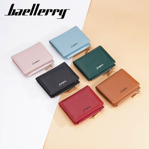 Baellerry Women's Short Wallet Solid Color Zipper Coin <b>Purse</b> Fashionable Multifunctional Everyday Use - Product Image 4