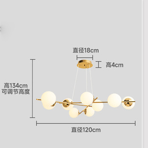 Modern Minimalist Chandelier 120cm Diameter Multi Head Led Light For Living Room And Dining Room Home Lighting - Product Image 1
