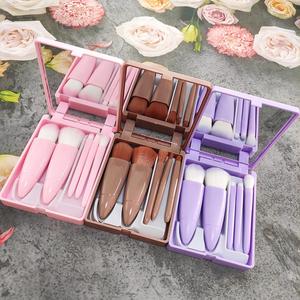 แปรงแต่งหน้าพกพาขนาดเล็กพร้อมกระจก แปรงปัดแก้ม รุ่นใหม่ - Product Image 5