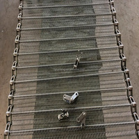 Banda Transportadora de Malla de Alambre en Espiral de Acero Inoxidable 304/316 de Alta Calidad, Tamaño Personalizado, para Hornos, Restaurantes y Comercios