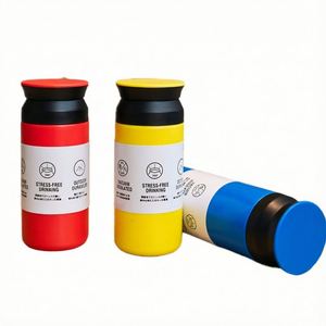 2026 Trend Minimalist Powder Coated Insulated Coffee Tumbler <b>Portable</b> <b>Vacuum</b> Cup with Anti-Slip Bottom - Product Image 1