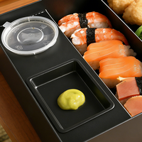 Boîte d'emballage pour sushis jetable écologique avec couvercle, plateau à sushis personnalisé, boîte à sushis à emporter, boîte à sushis pour restaurant, boîte à sushis à emporter