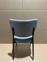 Chaise de salle à manger rembourrée moderne, chaise de salle à manger sans accoudoirs en tissu velours nordique avec pieds en métal imitation bois pour la maison, le restaurant, l'hôtel
