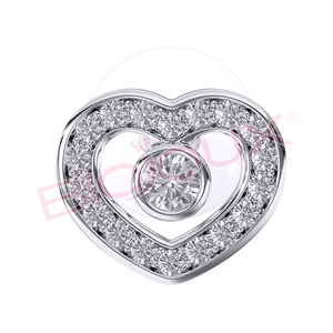 Pendientes de Aro Biojoux Anna de 15 mm, 24GP, Hipoalergénicos, con Dijes y Colgantes de Diamantes, Modelo BJT238 para Mujer - Product Image 1