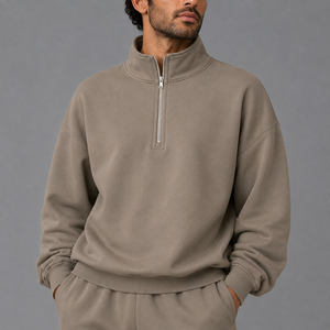 Sudadera Elástica para Hombre con Cierre de 1/4, de Secado Rápido, para Otoño, Gimnasio, Entrenamiento, Manga Larga, Deportiva, Stock Local en EE. UU. - Product Image 2