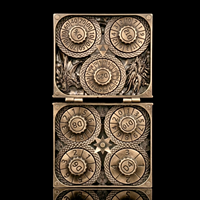 Dés à roulettes pliables en métal doré, motif dragon, 7 en 1, pour jeux de rôle Dungeons and Dragons