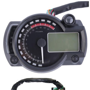 रंगीन 15000RPM यूनिवर्सल मोटरसाइकिल डिजिटल एलसीडी km/h मील प्रति घंटे स्पीडोमीटर ओडोमीटर टैकोमीटर गेज के लिए 8-22 इंच पहिया - Product Image 3