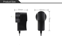 Adaptateur secteur LED 8,4V/9V/12V/24V 0,5A 1A certifié CE ETL FCC IRAM SAA 8,4W/9W/12W Chargeur de batterie à prise personnalisable