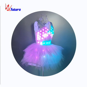 FUTURE lumière LED lumineuse vêtements de danse exotiques Pole Dancewear Lingerie <span class=keywords><strong>Sexy</strong></span> Stripper tenues filles robe de soirée de - Product Image 1
