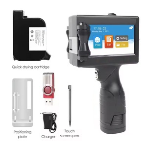 เครื่องพิมพ์อิงค์เจ็ทพกพา ความละเอียด 600dpi ขนาด 12.7 มม. ราคาโรงงาน สำหรับพิมพ์วันหมดอายุ โลโก้ บาร์โค้ด บนขวดพลาสติกและแก้ว - Product Image 1