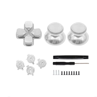Kit de boutons métalliques de remplacement pour manette PS5 – Joysticks, boutons croix et capuchons de joystick pour manette de jeu