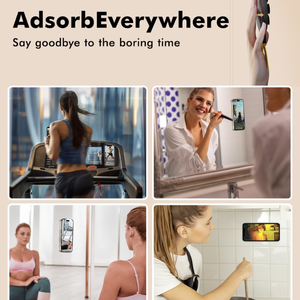 Support de boîtier de téléphone magnétique en silicone à forte adhérence avec ventouses support de téléphone portable adhésif mains libres pour miroir de douche - Product Image 6