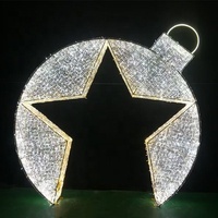 Arche lumineuse géante 3D LED de Noël pour extérieur, motif boule de Noël, étanche IP65, 3,0 m, pour décoration de fêtes