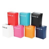 80 pièces en plastique PP personnalisé boîte de protection de cartes haute capacité pour boîte en plastique mtg ygh pour jouer à la boîte de cartes magiques