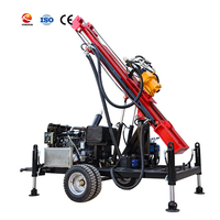 Équipement de forage mobile, plateforme de forage de puits d'eau sur roues, petite machine de forage de puits d'eau adaptée aux puits ordinaires