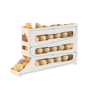 Tự động 4 lớp nhựa trứng nhà bếp tủ lạnh 30-Trứng lưu trữ cán <span class=keywords><strong>container</strong></span> trượt bên cửa chuyên dụng trứng thực phẩm - Product Image 2