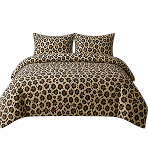 Poland Stock Luxury <b>Leopard</b> <b>Bedding</b> Set Cotton Sateen Animal Print Duvet Cover 160x200 200x220cm EU Dropshipping - Product Image 1