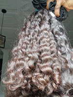 Paquetes de Cabello Ondulado Crudo Camboyano al por Mayor, Cabello Ondulado Rizado Indio Liso Extremo, Paquetes de Cabello 100% Crudo, Paquete de Cabello Ondulado Camboyano para Tejer