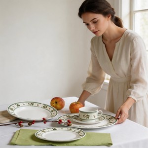 Services de table en porcelaine fine Harvit, design moderne, bordure de différentes formes, <span class=keywords><strong>vaisselle</strong></span> en céramique décorée pour - Product Image 4